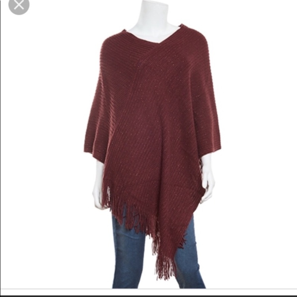 NWT Plum Poncho